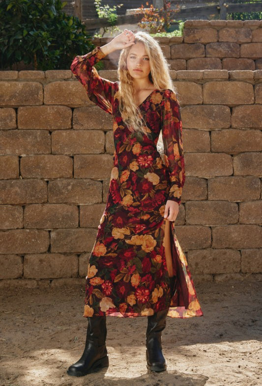 The Sangria Bloom Dress